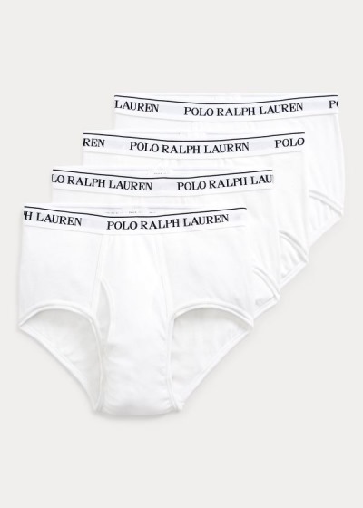 Men's Polo Ralph Lauren Cotton 4-Pack Briefs | 918523JCW